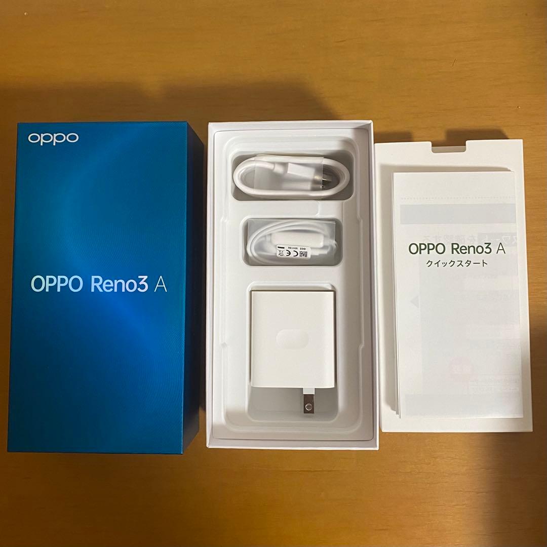 OPPO Reno3 A ホワイト A0020P 箱 付属品付き - メルカリ