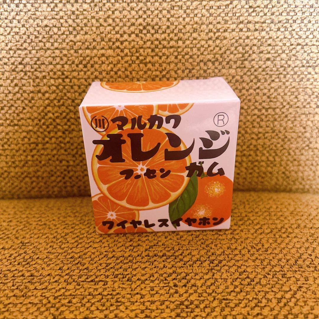 マルカワ オレンジ フーセンガム ワイヤレスイヤホン - メルカリ