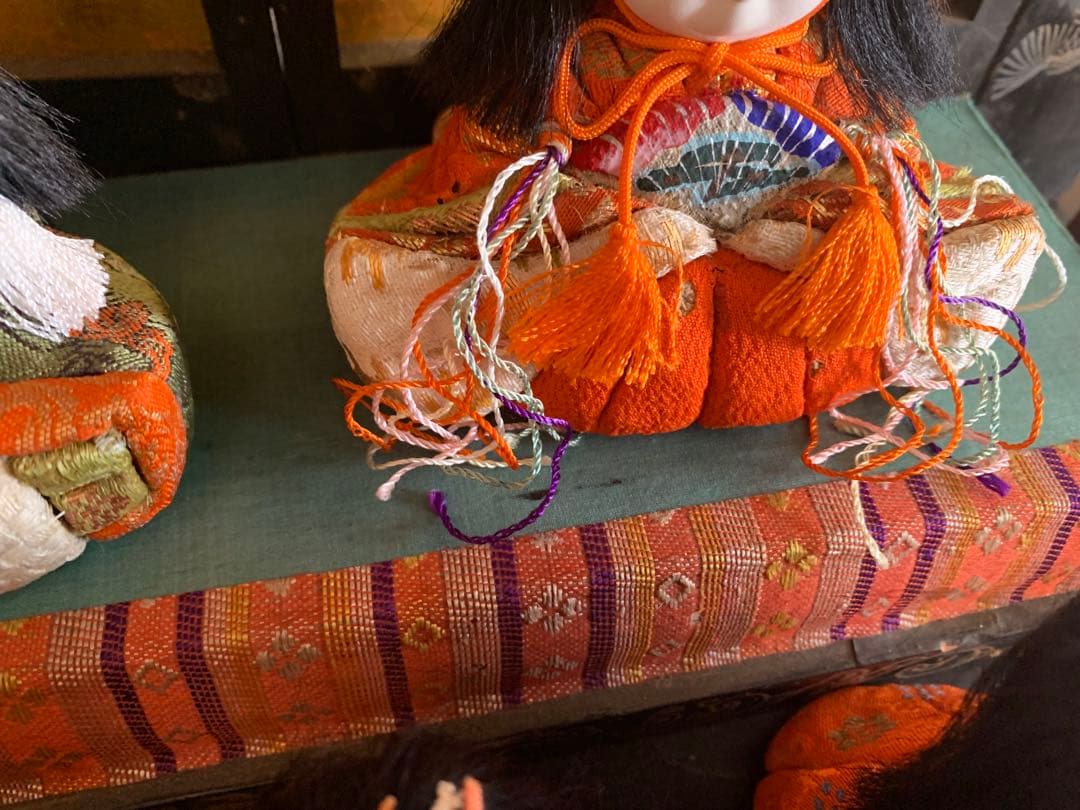 雛御殿 昭和初期 木製 木目込み雛人形15体 アンティーク 昭和レトロ 雛