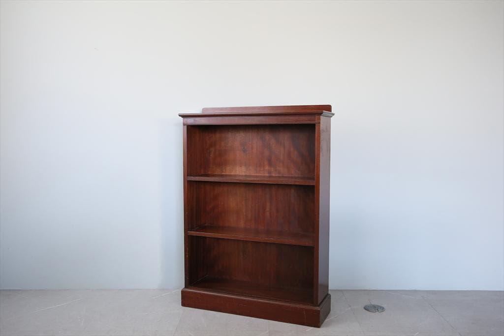 英国アンティーク木製ブックシェルフ/本棚/食器棚/飾り棚/収納ラック