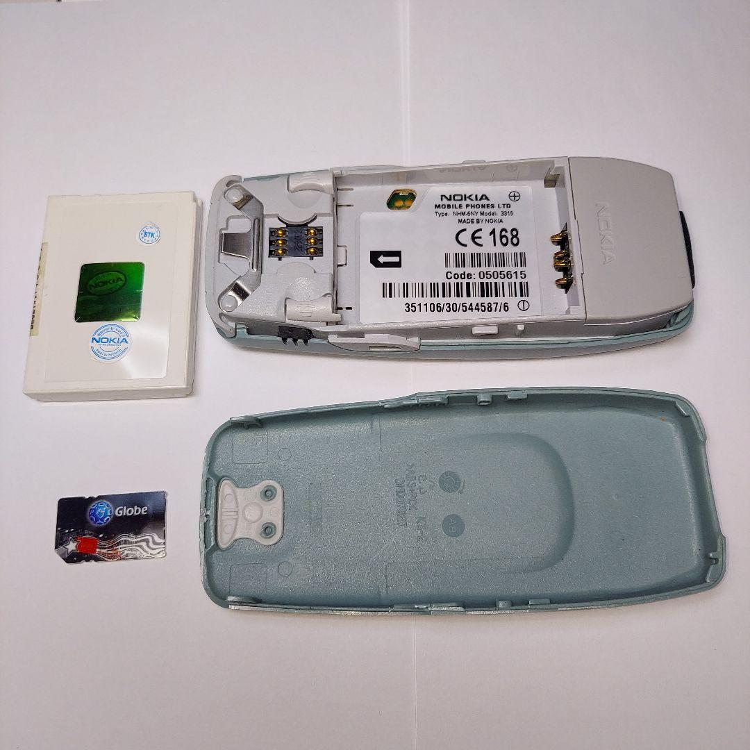 NOKIA 3315 携帯電話 アジア仕様 充電器 SIMカード 取説 - メルカリ