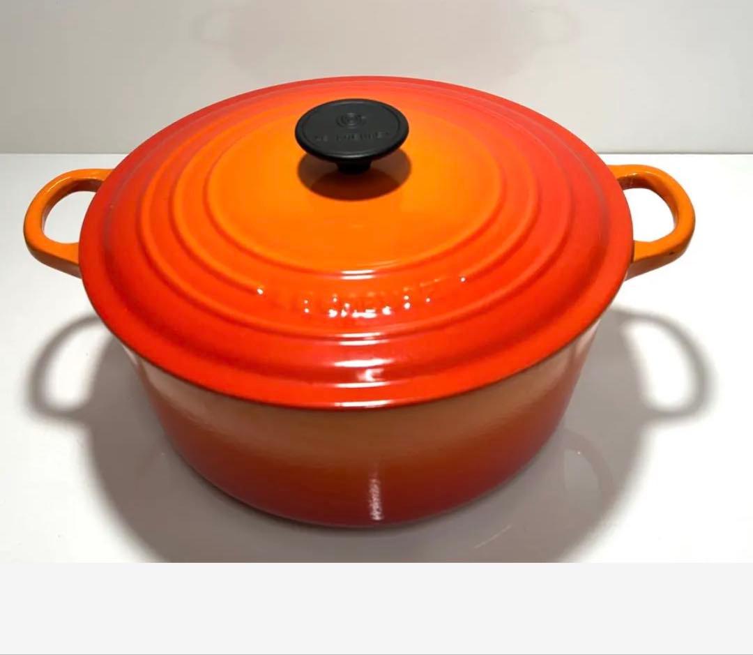 新品・未使用　ル・クルーゼ 両手鍋 26cm オレンジ 鋳鉄 両手鍋 Le Creuset（ル・クルーゼ） 公式 鍋 IH IH対応 両手鍋