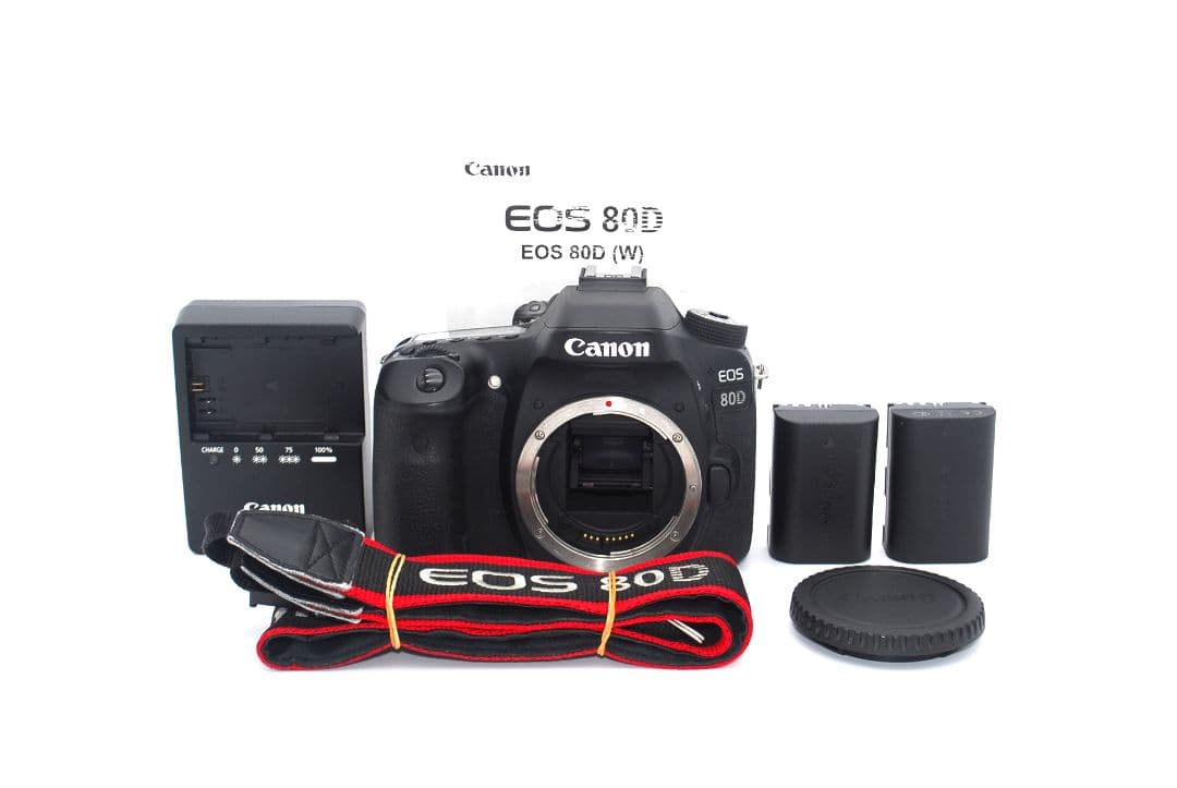 バッテリー2個付き♪Canon 80D ボディ♪ - メルカリ