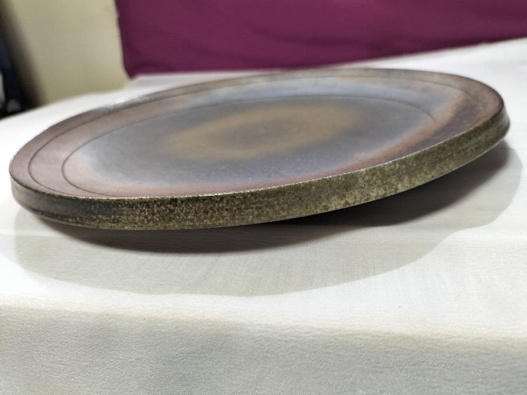 備前焼 大皿 人間国宝 藤原雄作 K107436556 - 食器在庫 処分