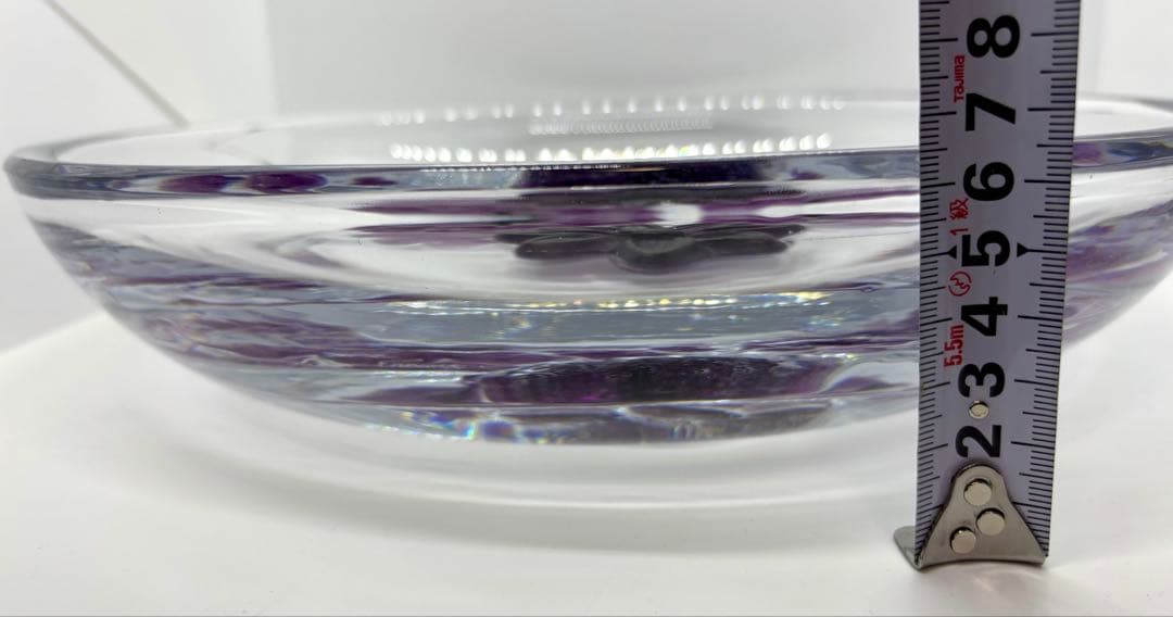 Daum（ドーム） フランス クリスタル フラワーモチーフ ボウル P-3m