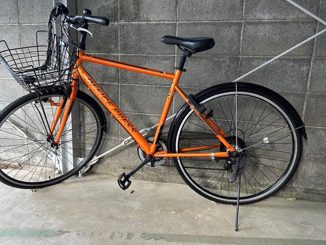 オレンジ シティサイクル バスケット付き 楽天市場】オレンジ（シティサイクル｜自転車・サイクリング