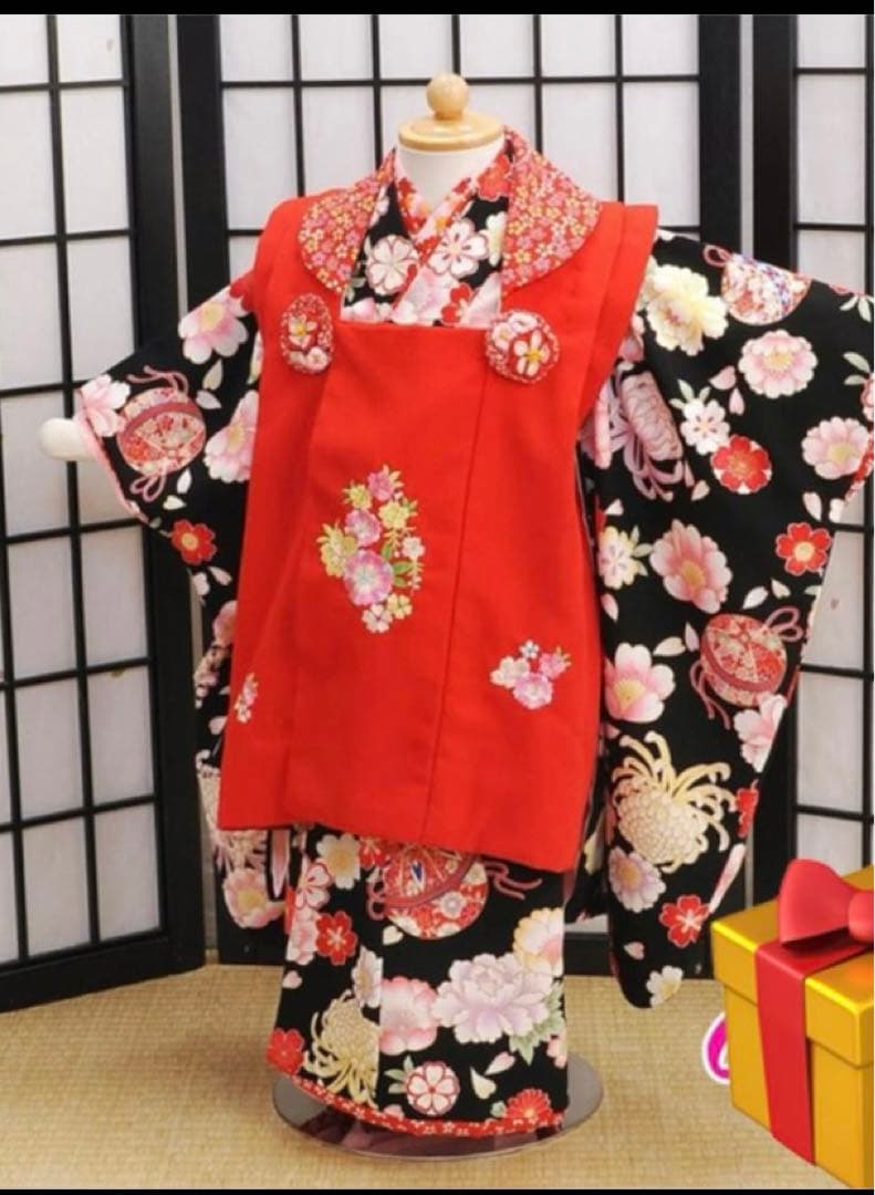 七五三 着物 3歳 花夢二 花夢二 七五三（子ども） 7歳 No.JE-5122のレンタル｜きもの365