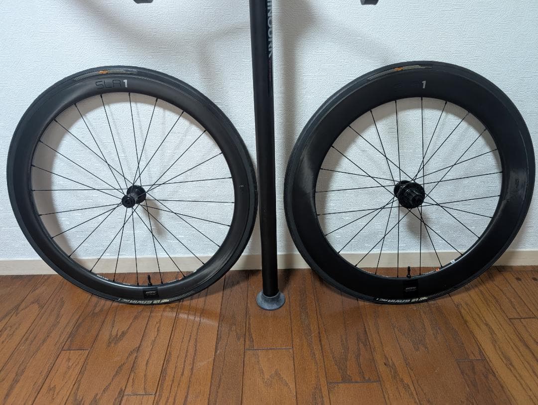 GIANT SLR1 42/65 DISC カーボンホイール 前後セット 未使用 未使用品 ジャイアント GIANT SLR1 42 DISC HOOKLESS カーボン