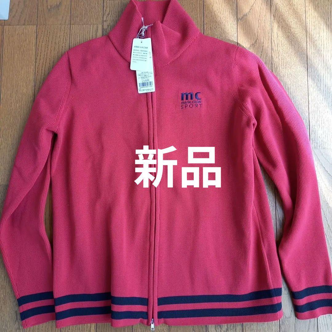 新品☆marie claireSPORT レディース ジップアップセーター赤 Marie Claire（マリ クレール） ニット セーター レディース