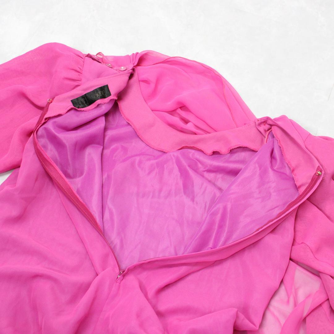 美品 日本製社交ダンス衣装】上下セット スカート トップス sekine 紫