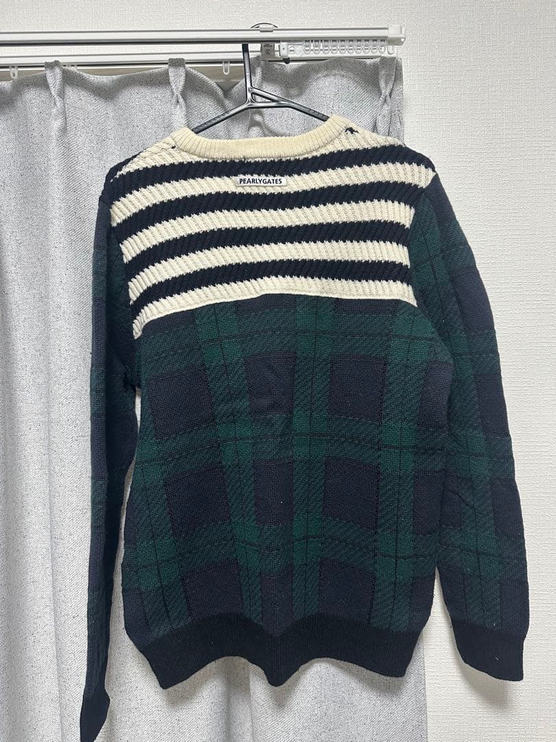 PEARLY GATES セーター サイズ5 グリーン L108345042 - メンズウェア一