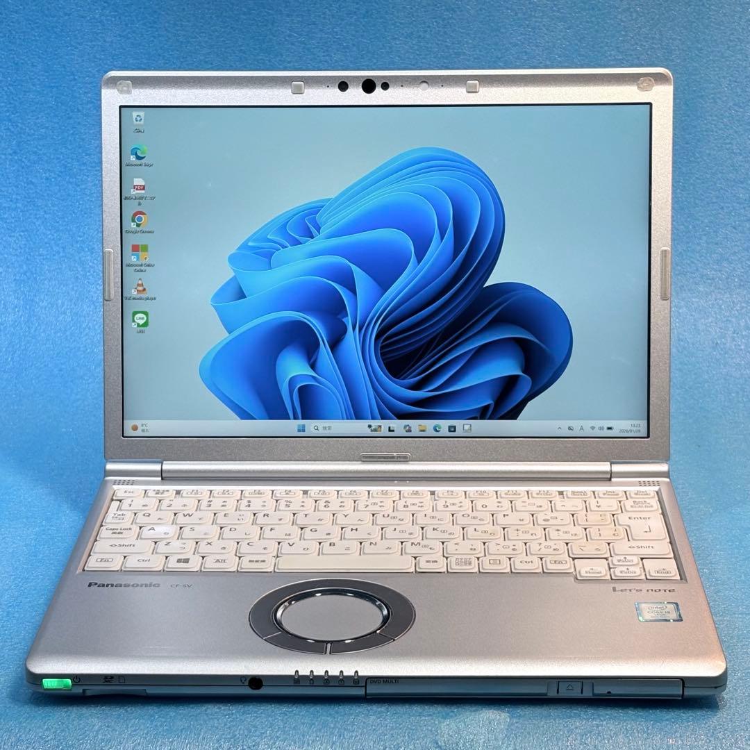 【軽量987g】Windows11ノートパソコン。DVDドライブ付レッツノート 軽量987g】レッツノートCF-SV7TDEVS Win11 DVDドライブ Office付き