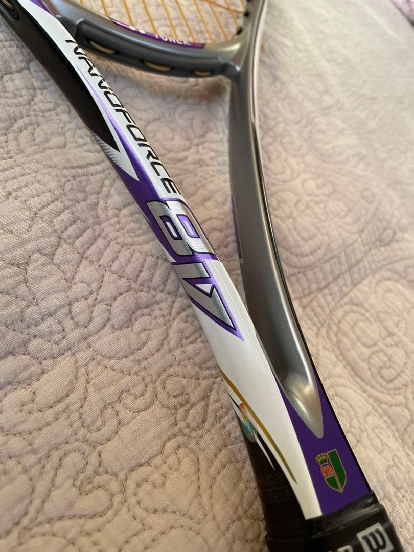廃盤レア美品】YONEX NANOFORCE 8V ソフトテニスラケット 紫 - メルカリ