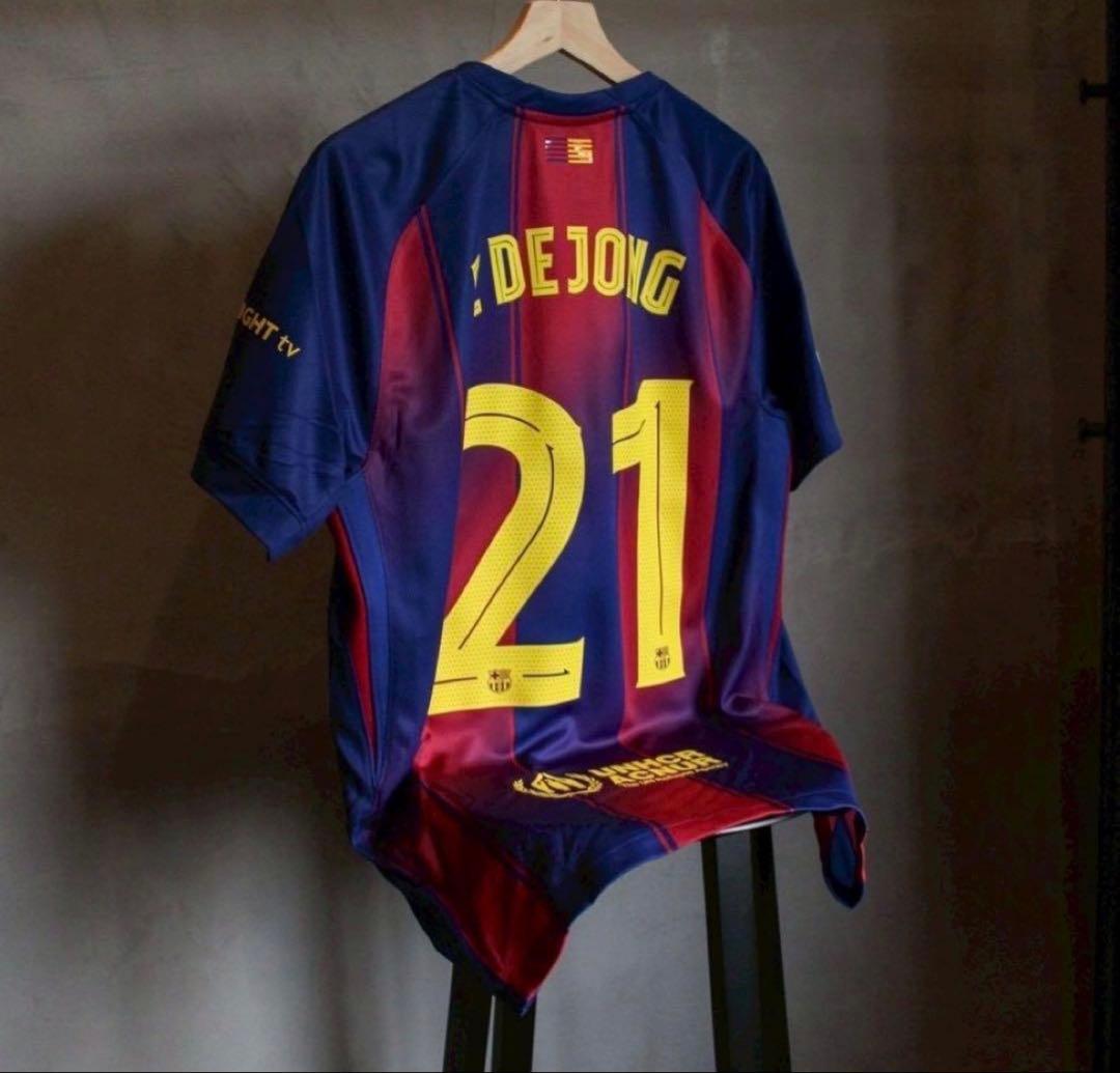 【最終値下げ】FCバルセロナ フランキーデヨング　25／26ユニフォーム 25-26 バルセロナ No.21 デヨング】レプリカユニフォーム | 激安通販の