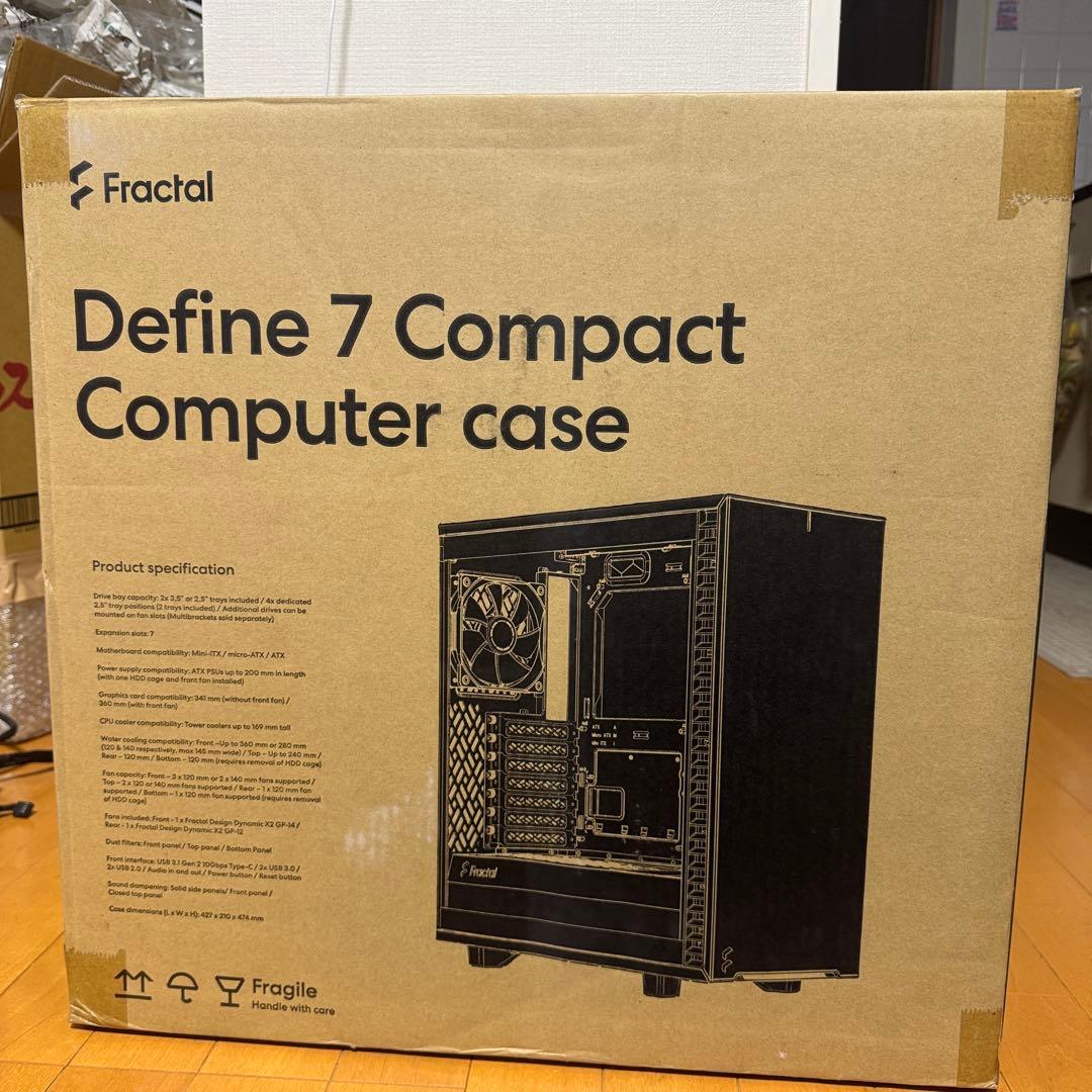 その他 Define 7 Compact Black Dark Glass Define 7 Compact Dark Tempered Glass — Fractal Design