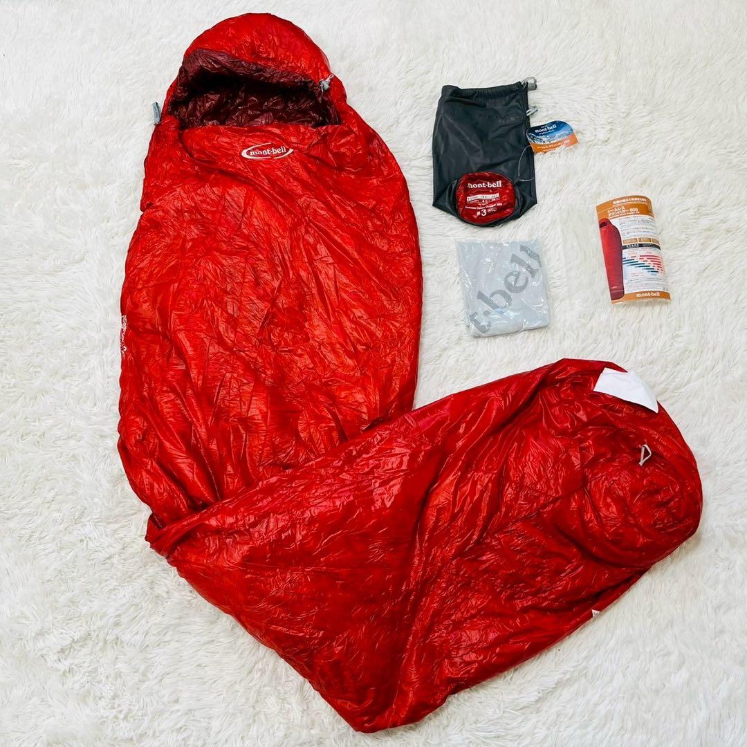 モンベル　シームレス ダウンハガー800 #3 R/ZIP レッド　保存袋あり Amazon.co.jp: 【モンベル】シームレスダウンハガー800#3 R/ZIP
