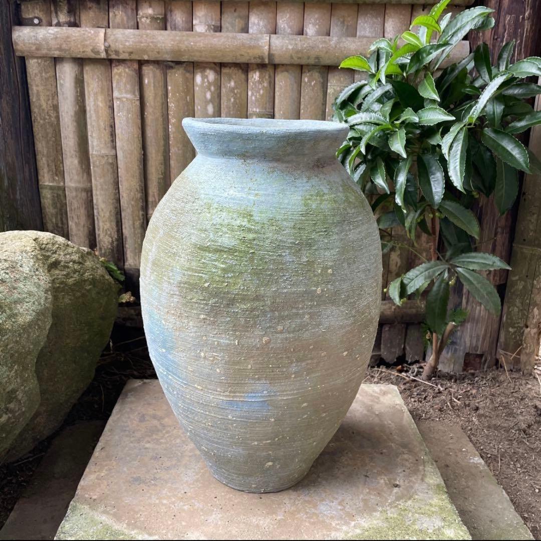 壺 傘立て 花器 約43㎝ ビンテージ アンティーク風 オブジェ