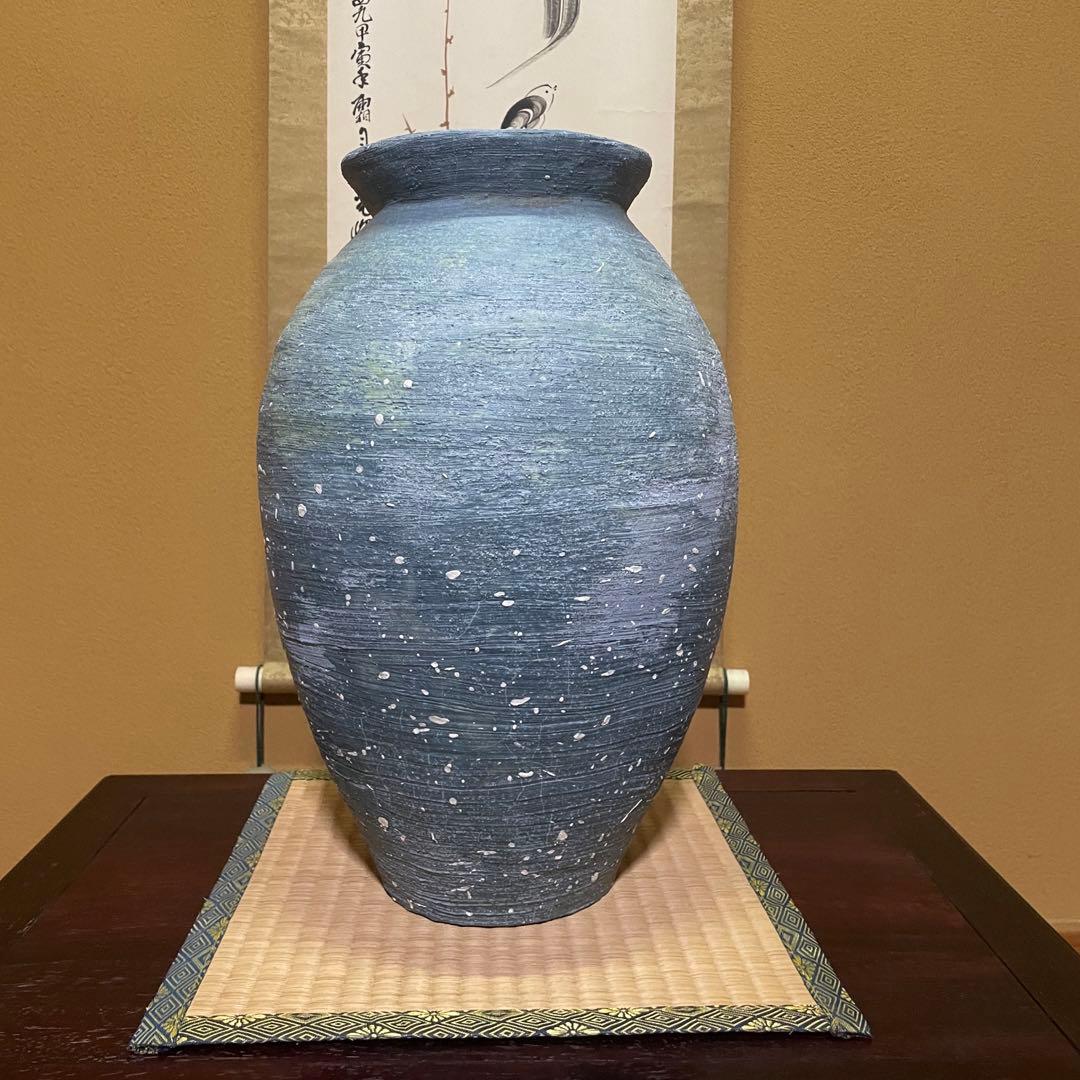 壺 傘立て 花器 約43㎝ ビンテージ アンティーク風 オブジェ