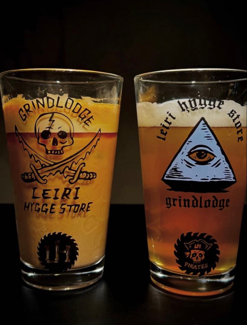 新品未使用 レイリーヒュッゲ グラインドロッヂ パイントグラス - メルカリ