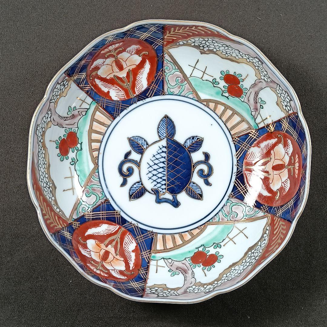 178 金彩 なます皿 5枚セット 印判皿 染付皿 伊万里焼 アンティーク