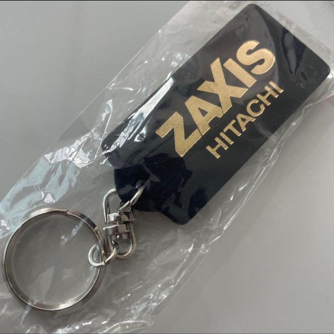 HITACHI レザー調 キーホルダー 新品未使用 日立建機 ZX ノベルティ