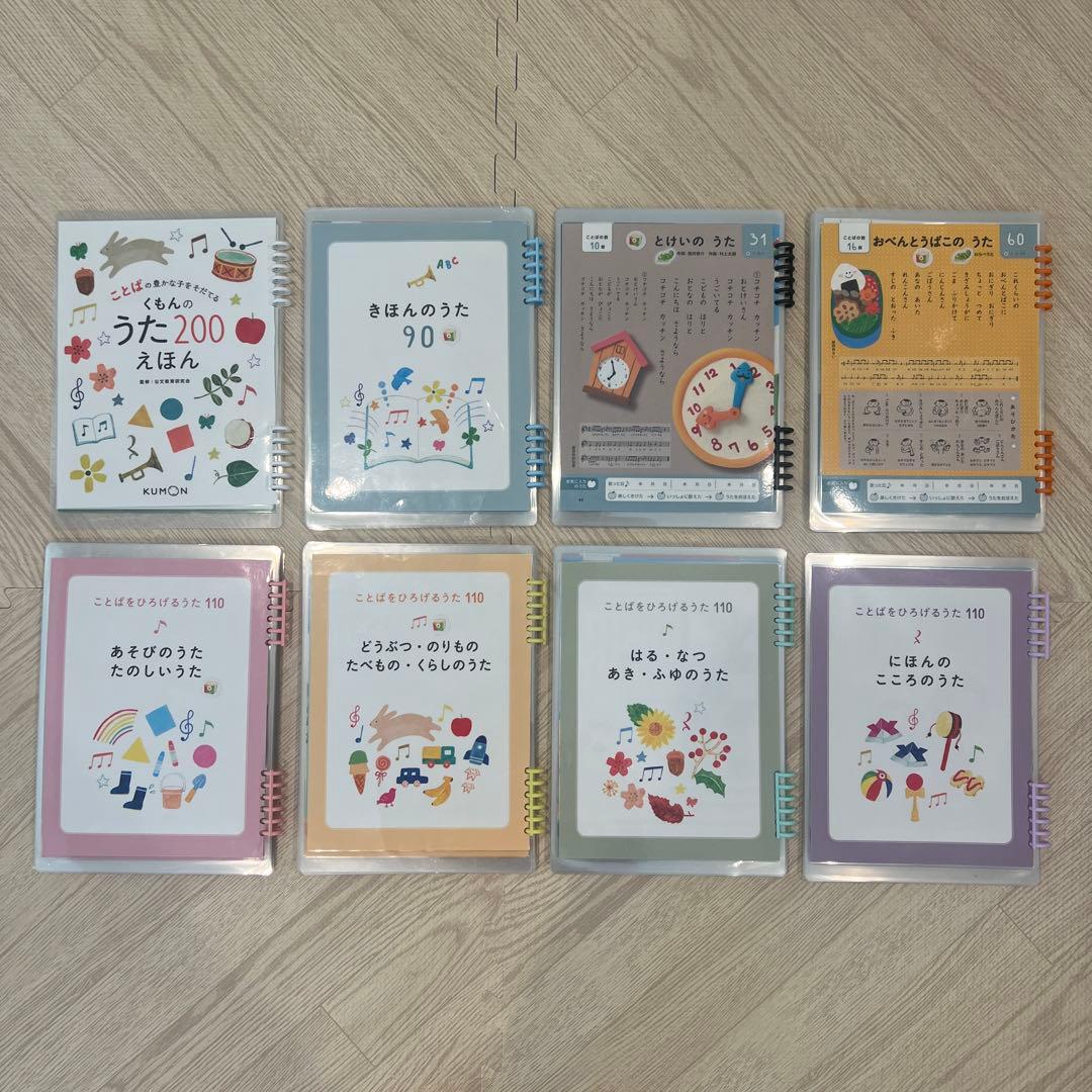 くもんのうた 200 ラミネート加工　カメレオンリーダー カメレオンリーダー化した『くもんのうた200』が大活躍！｜susso〈育児