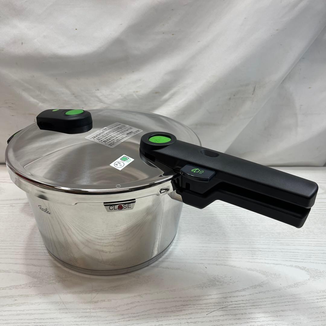 フィスラー 圧力鍋 ビタクイックプラス 4.5L グリーン 未使用品