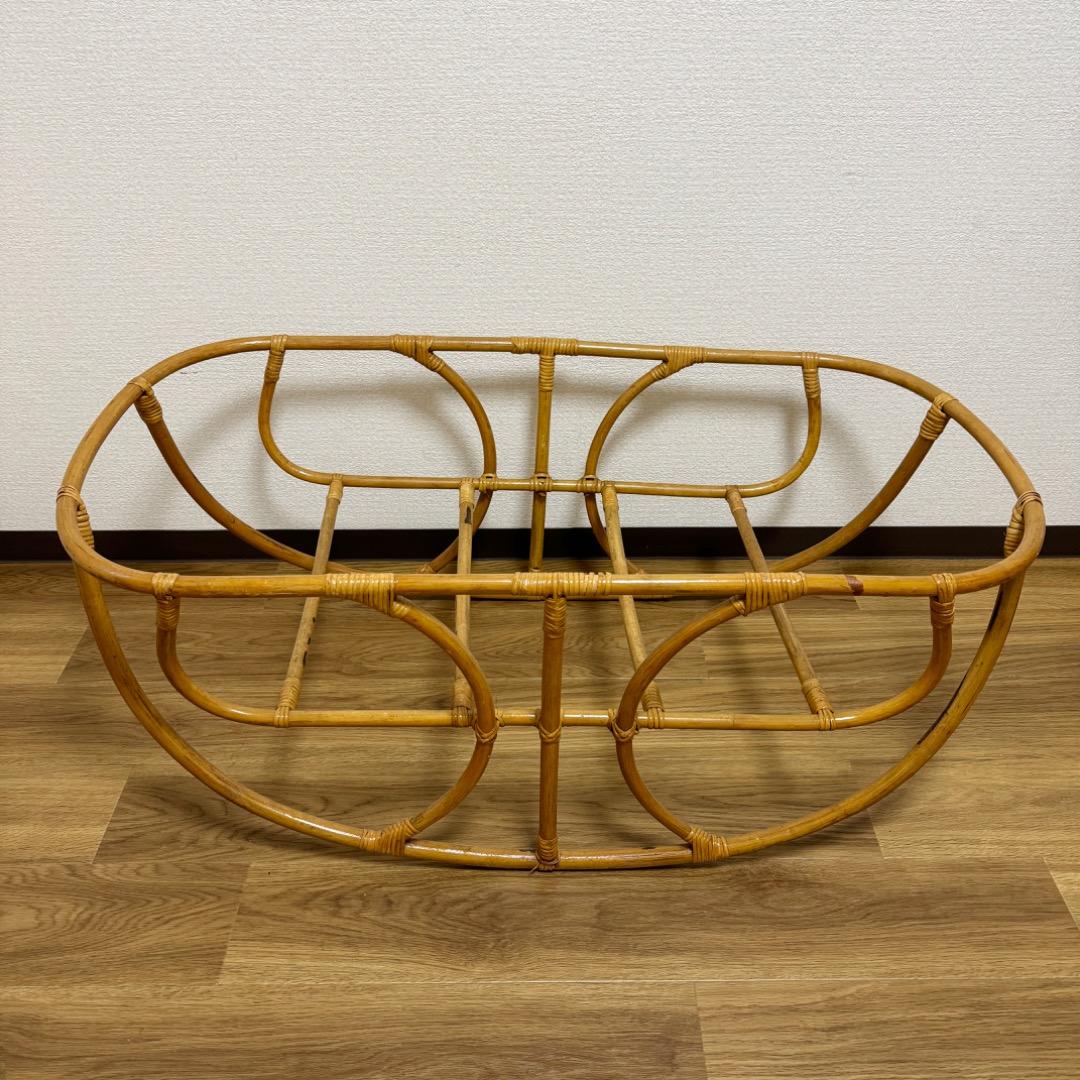 ラタン 籐 ベビーベッド レトロ 昭和 ゆりかご - メルカリ