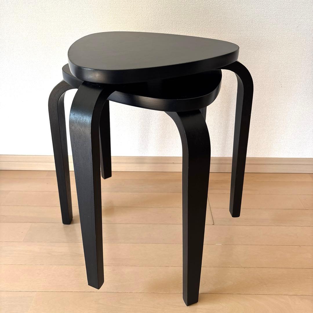 IKEA イケア KYRRE シルレ スツール 2脚セット ブラック - メルカリ