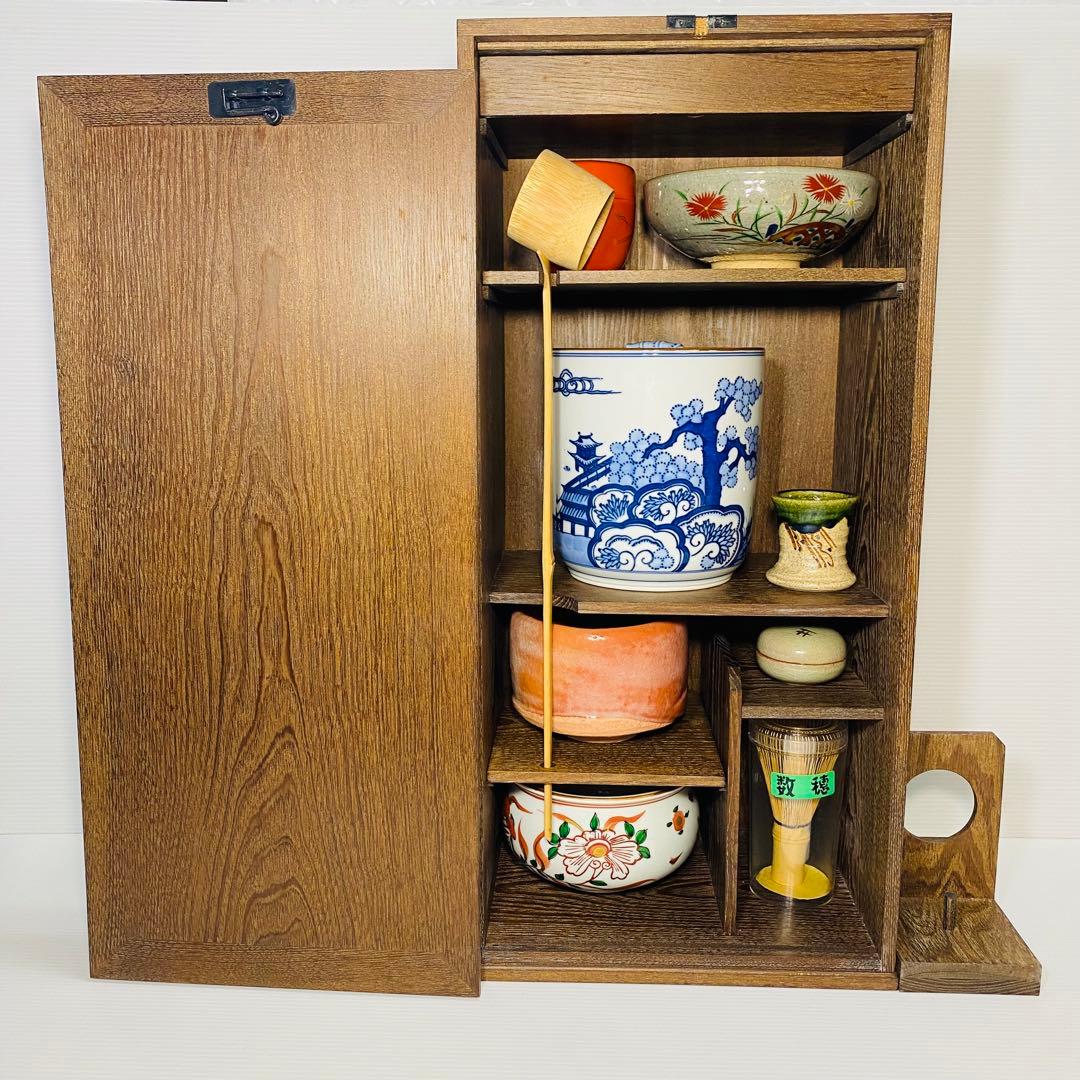 茶道具一式 短冊箱 桑製 旅箪笥 セット 洞華 紫雲 桂窯 - メルカリ