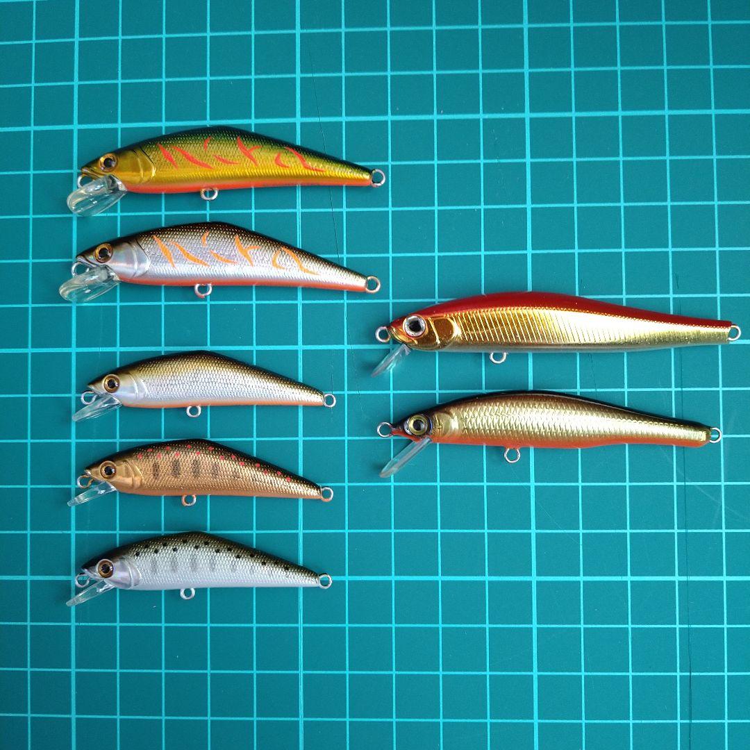 Dコンタクト 他トラウトルアーセット　渓流ミノー７個 トラウトルアー 渓流 ルアー セット ミノー ヘビーシンキング 50mm 5.1