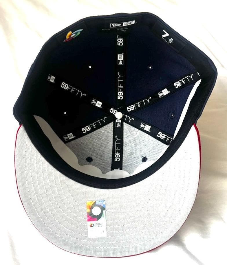 WBC 2026 アメリカ代表 公式キャップ ネイビー/レッド 7 3/8 - メルカリ