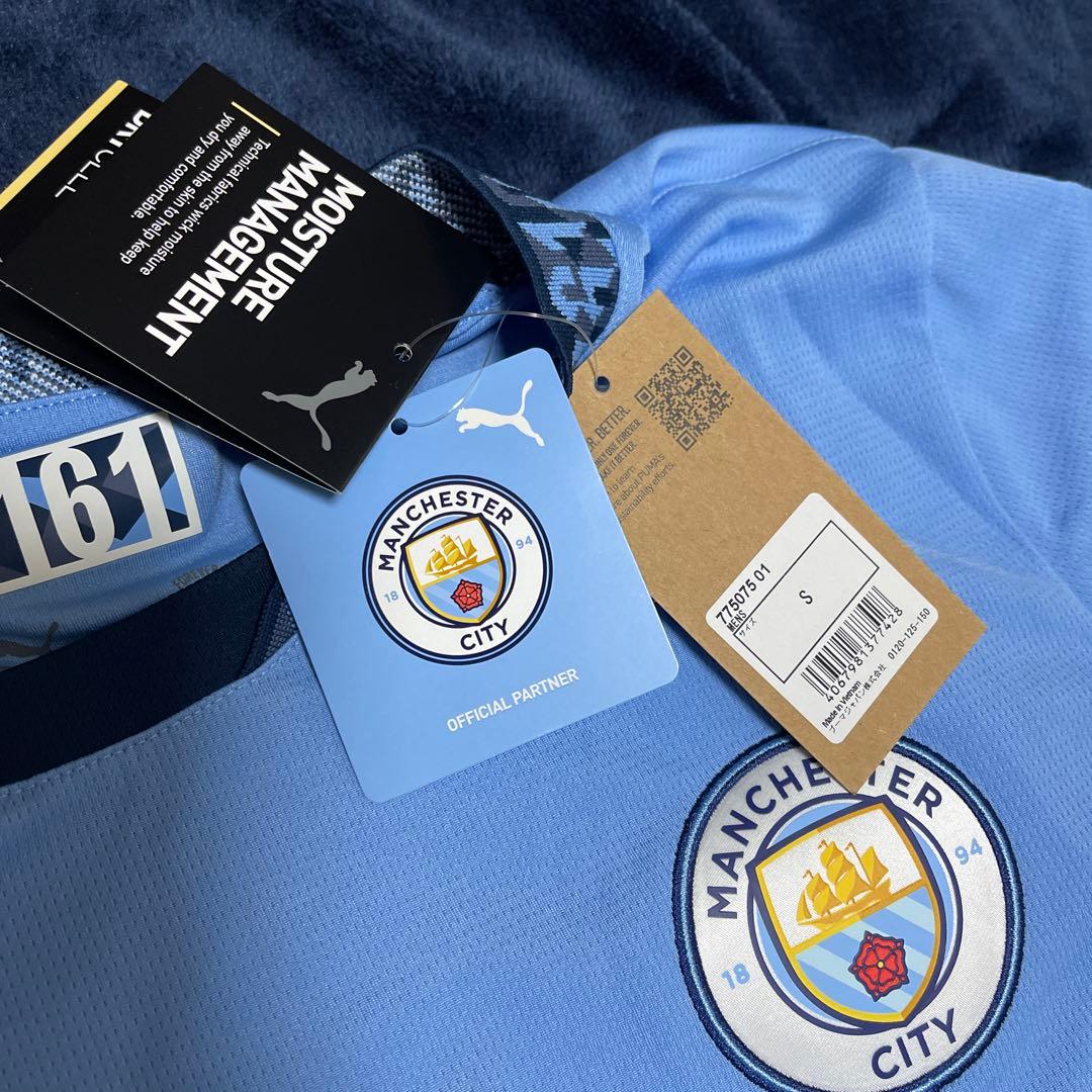 kamo 新品袋入り マンチェスター・シティ Puma ジャージ ブルー Puma