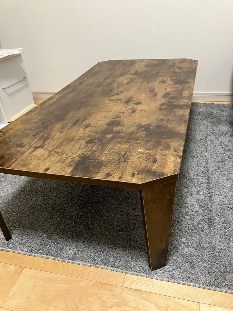 【幅120cm】Fors 折れ脚テーブル　ブラウン木製 ローテーブル 折りたたみ 幅120cm 折れ脚テーブル – ハウジー