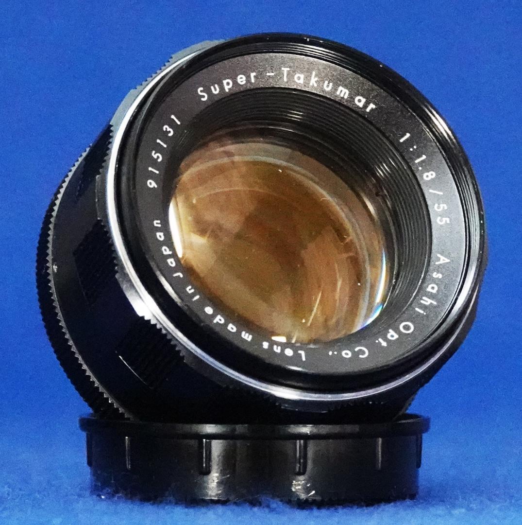 915131　極上美品フレア有　前期型Super-Takumar　F1.8/55