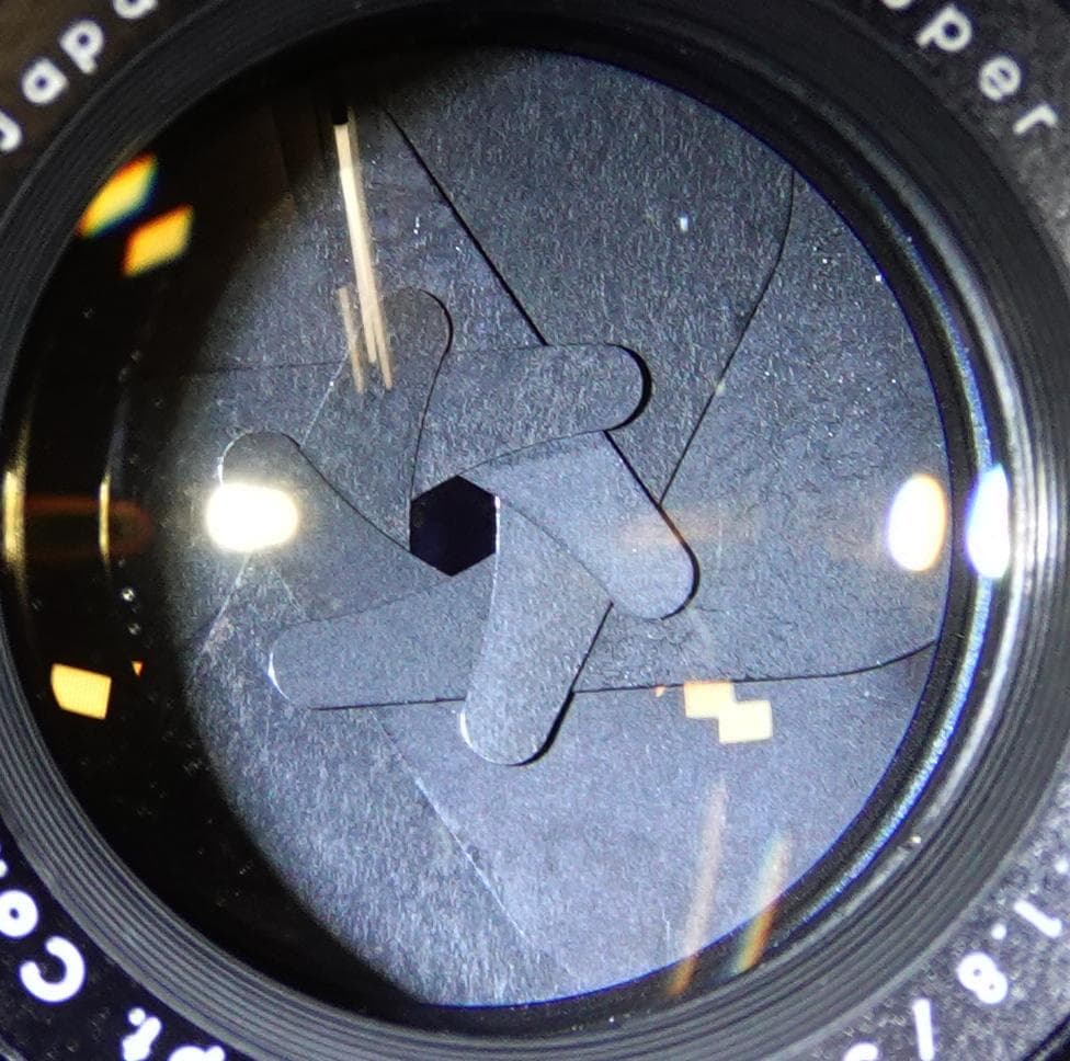 915131　極上美品フレア有　前期型Super-Takumar　F1.8/55