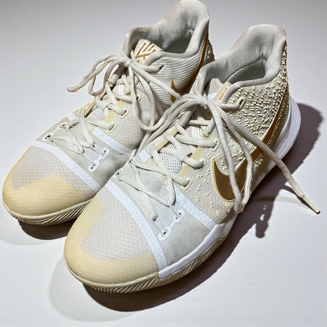 Kyrie 3 EP Finals 26.5cm 白×金