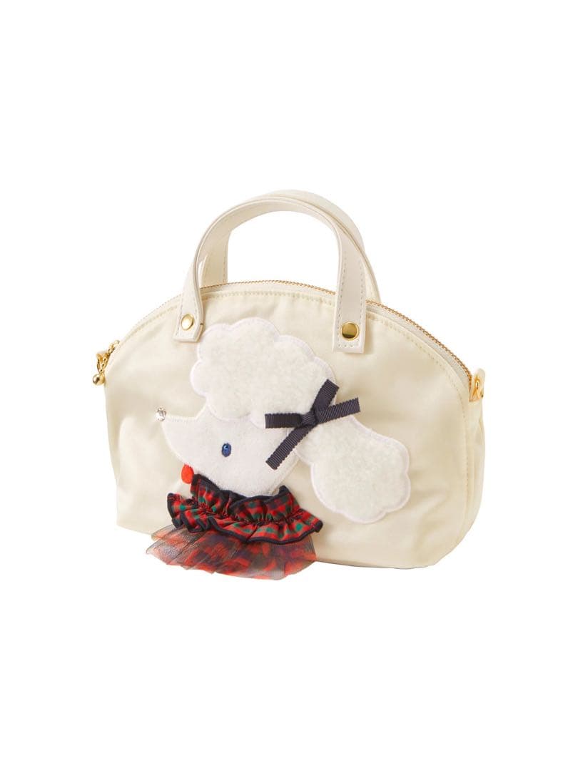 新品】ファミリアBibiyコラボ フリルチェックストラップ&ミニバッグ