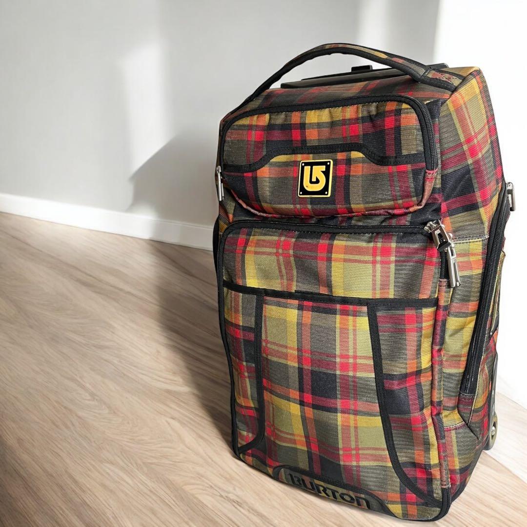 BURTON バートン キャリーバッグ チェック柄 マルチカラー - メルカリ
