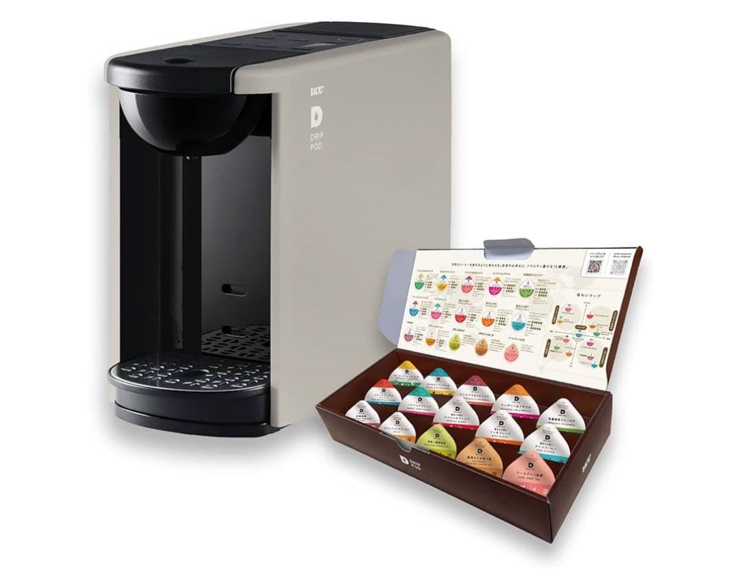 UCCカプセル式コーヒーマシンECDP03クールグレー+カプセル15P新品未使用 UCC ドリップポッド カプセル式コーヒーマシン ECDP03 クールグレー(H