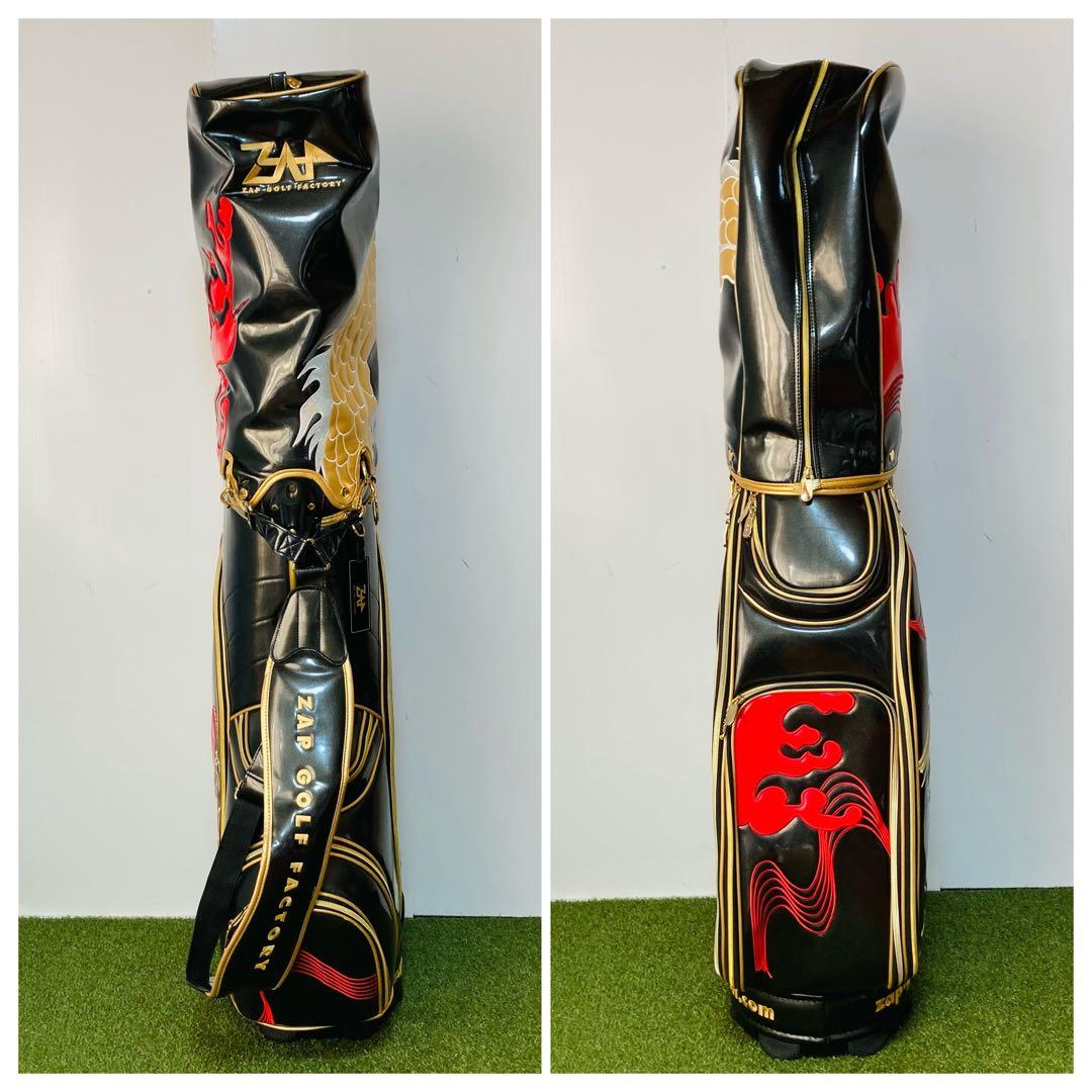 ゴルフ様専用 美品 ZAP GOLF ケース付 エナメル 9.5型キャディバッグ