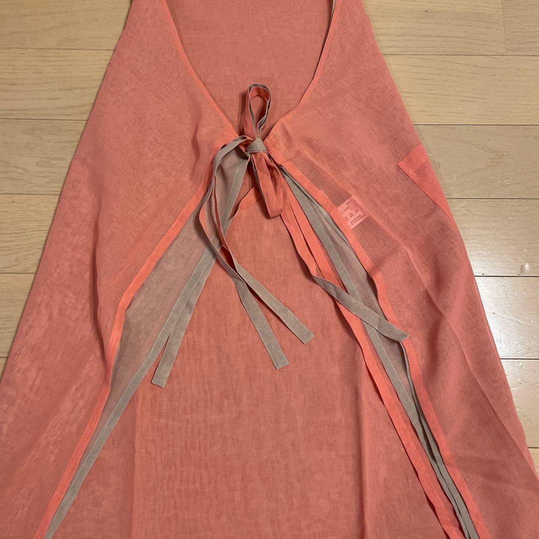 im improductイッセイミヤケ エプロン リバーシブル ベージュ.ピンク