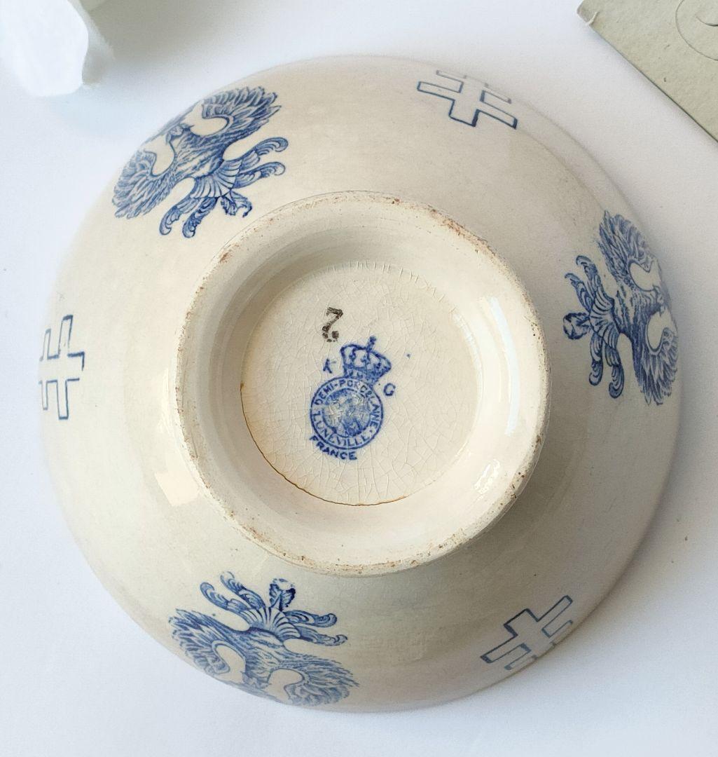 希少 美品 リュネビル ロレーヌ ボウル フランスアンティーク - メルカリ