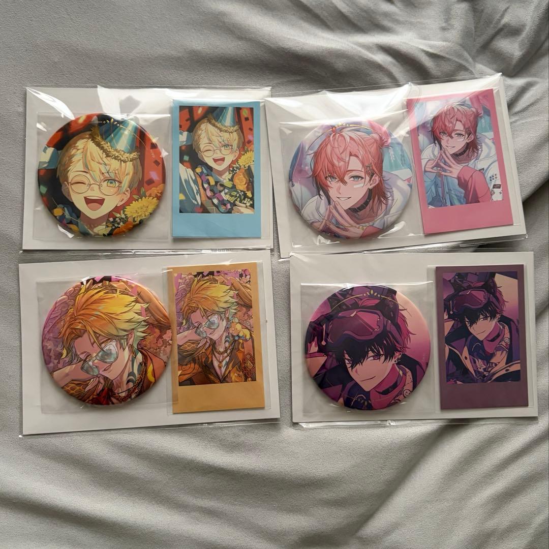 新品未開封】誕生日2025 缶バッジ チェキセット 赤城 宇佐美 佐伯 緋八