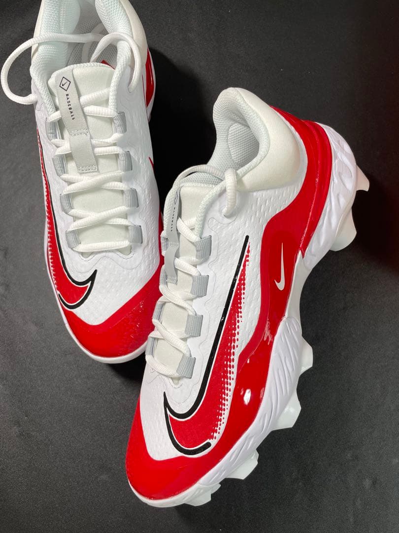 レッドソックスカラーNIKE ナイキアルファハラチエリート4ベースボールスパイク 楽天市場】【ナイキ ポイントスパイク】 NIKE 野球 スパイク カラー