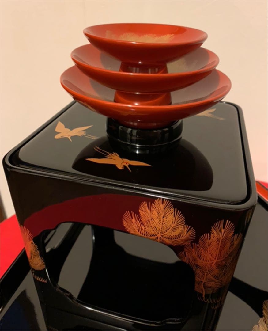 輪島塗 布浦漆器店造 屠蘇器一揃 （お屠蘇セット）