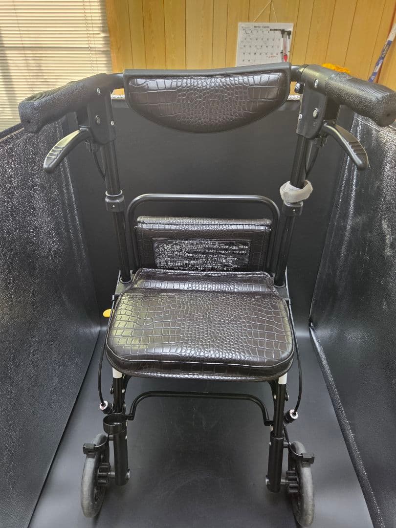 エアウォーカー シルバーカー エアーウォーカー 貴重なクロコ柄 未使用SHIMA 島製作所 Air Walker エアウォーカー シルバーカー エアー