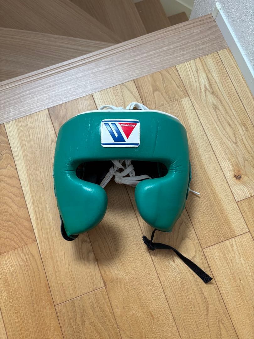 Winning ヘッドギア グリーン ウイニング(WINNING) ボクシング ヘッドギア フェイスガードタイプ