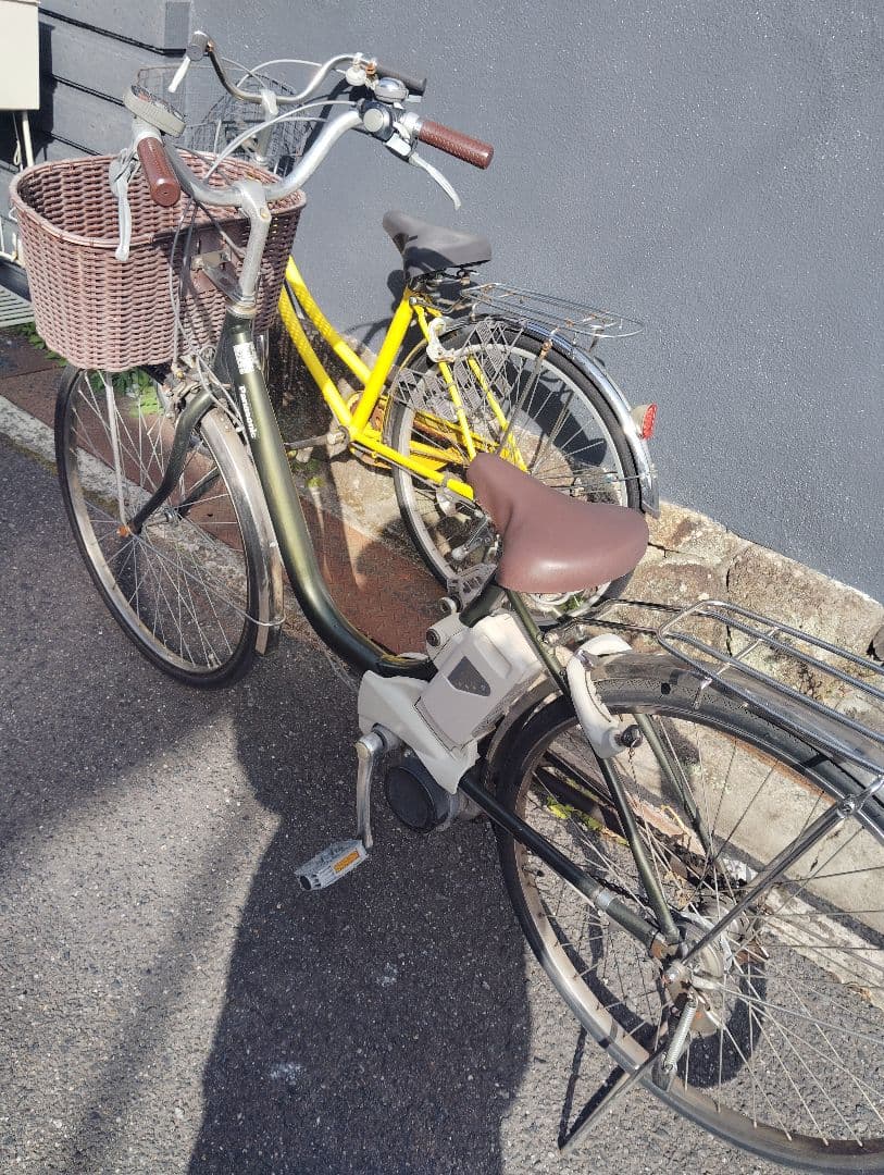 Panasonic 電動アシスト自転車 シティタイプ 前カゴ付き - メルカリ