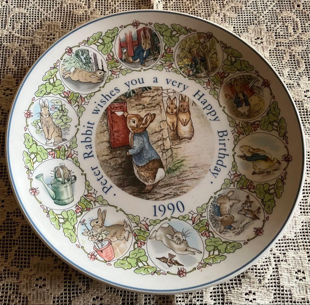 ウェッジウッド】ピーターラビット バースデープレート 1990年 - メルカリ